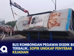 Bus Rombongan Pegawai Disdik Bintan Terbalik, Sopir Ungkap Penyebab Kejadian