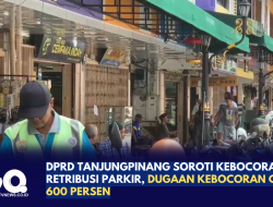 DPRD Tanjungpinang Soroti Kebocoran Retribusi Parkir, Dugaan Kebocoran Capai 600 Persen