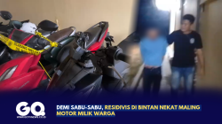 Demi Sabu-Sabu, Residivis di Bintan Nekat Maling Motor Milik Warga