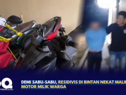 Demi Sabu-Sabu, Residivis di Bintan Nekat Maling Motor Milik Warga