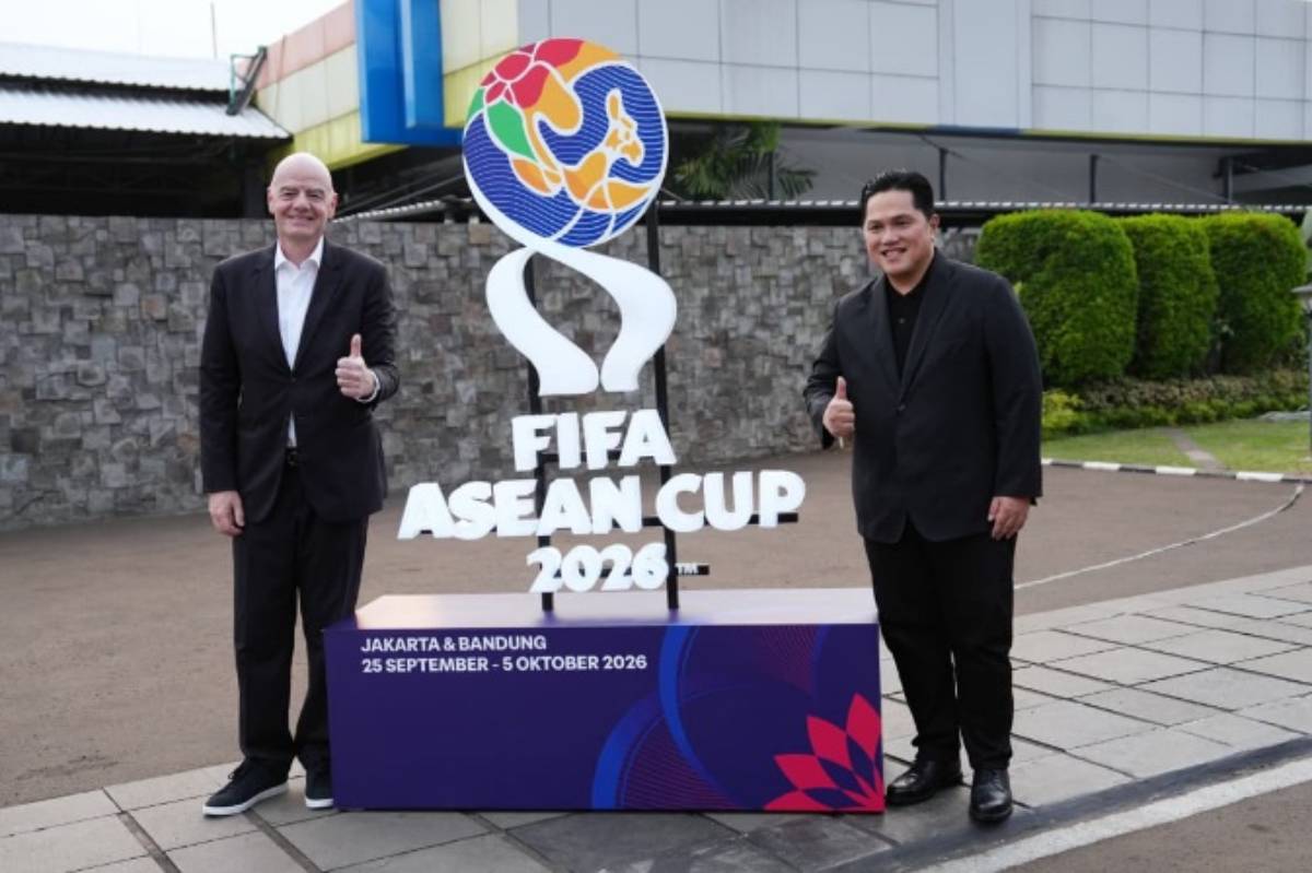 Presiden FiFA Gianni Infantino Tiba di Indonesia, Disambut Erick Thohir dan Bakal Saksikan Final FIFA ASEAN Cup 2026.