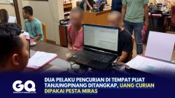 Dua Pelaku Pencurian di Tempat Pijat Tanjungpinang Ditangkap, Uang Curian Dipakai Pesta Miras