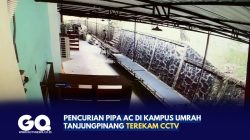 Pencurian Pipa AC di Kampus UMRAH Tanjungpinang Terekam CCTV