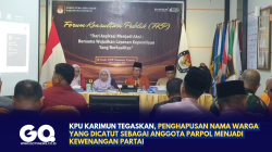 KPU Karimun Tegaskan Penghapusan Nama Warga yang Dicatut sebagai Anggota Parpol Menjadi Kewenangan Partai