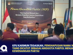 KPU Karimun Tegaskan Penghapusan Nama Warga yang Dicatut sebagai Anggota Parpol Menjadi Kewenangan Partai