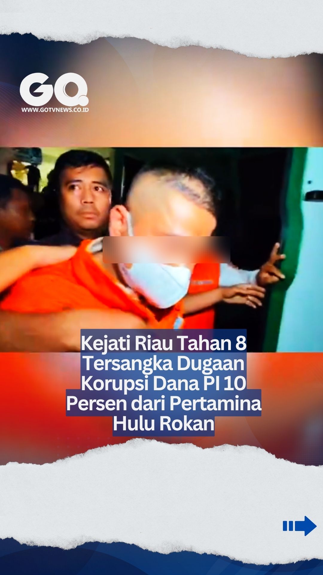 Kejati Riau Tahan 8 Tersangka Dugaan Korupsi Dana PI 10 Persen dari Pertamina Hulu Rokan.
