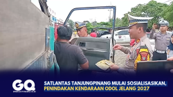 Satlantas Tanjungpinang Mulai Sosialisasikan Penindakan Kendaraan ODOL Jelang 2027.