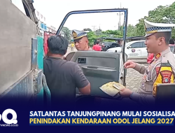 Satlantas Tanjungpinang Mulai Sosialisasikan Penindakan Kendaraan ODOL Jelang 2027