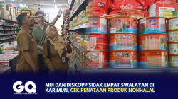 MUI dan Diskopp Sidak Empat Swalayan di Karimun, Cek Penataan Produk Nonhalal