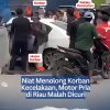 Niat Menolong Korban Kecelakaan, Motor Pria di Riau Malah Dicuri