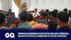 Pemkab Karimun Fasilitasi Dialog Terbuka Bahas Ativitas Tambang di Teluk Radang.