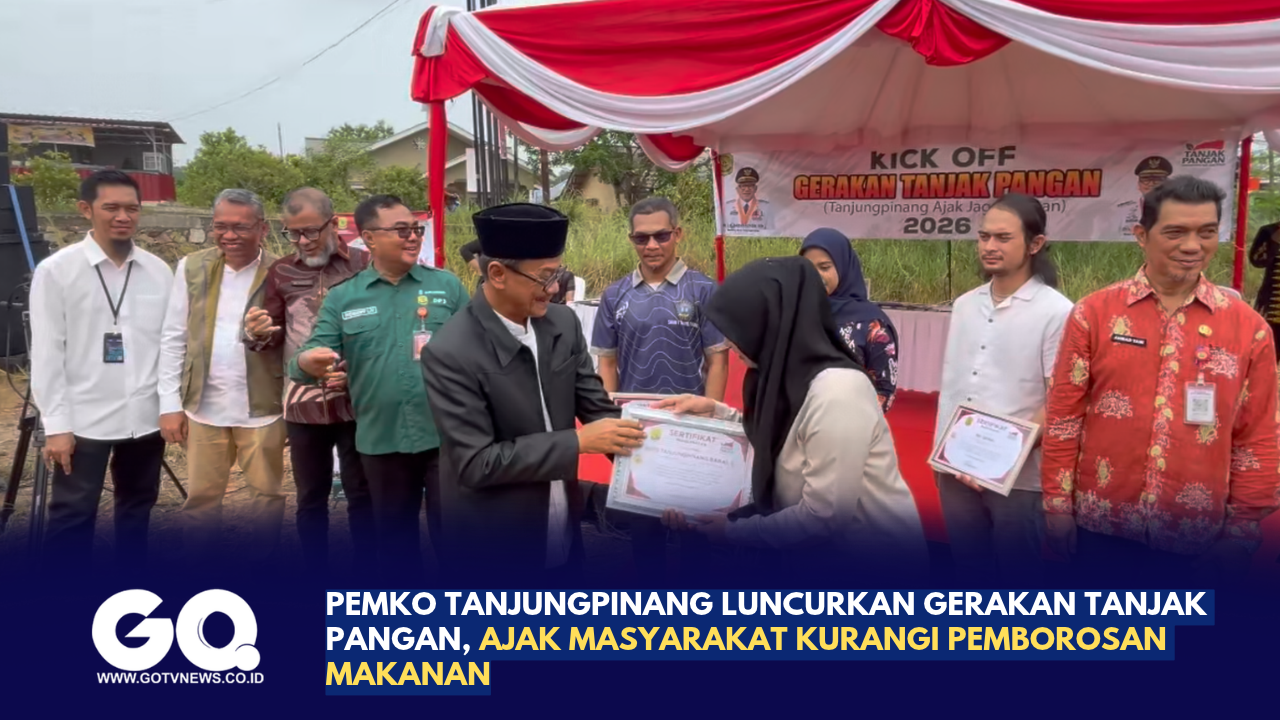 Pemko Tanjungpinang Luncurkan Gerakan Tanjak Pangan, Ajak Masyarakat Kurangi Pemborosan Makanan.