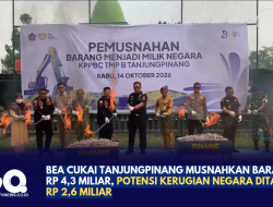 Bea Cukai Tanjungpinang Musnahkan Barang Rp 4,3 Miliar, Potensi Kerugian Negara Ditaksir Rp 2,6 Miliar