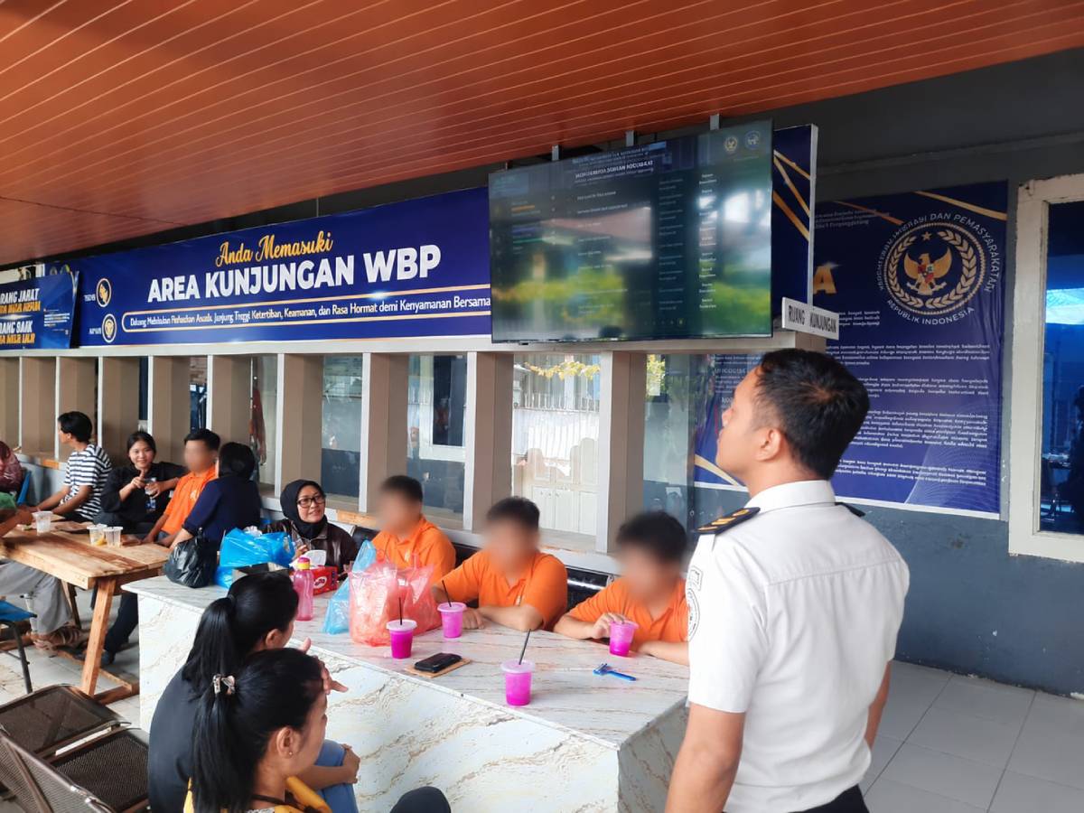 ‎Rutan Tanjungpinang Sediakan Monitor Layanan Integrasi Bebas untuk WBP dan Keluarga.