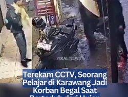 Terekam CCTV, Seorang Pelajar di Karawang Jadi Korban Begal Saat Berteduh dari Hujan