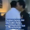 Terekam Camera, Aksi Arogan Ajudan Gubernur Kaltim Senggol Mahasiswa Saat Soroti Karhutla