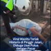 Viral Wanita Teriak Histeris di Pinggir Jalan, Diduga Usai Putus dengan Pacar