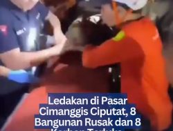 Ledakan di Pasar Cimanggis Ciputat, 8 Bangunan Rusak dan 8 Korban Terluka