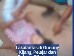 Lakalantas di Gunung Kijang, Pelajar dan Pekerja Dilarikan ke RSUD Bintan