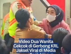 Video Dua Wanita Cekcok di Gerbong KRL Jaksel Viral di Media Sosial