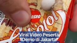 Viral Video Peserta Demo di Jakarta Temukan Teh Kotak Diduga Dicampuri Sabun