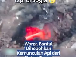 Warga Bantul Dihebohkan Kemunculan Api dari Dalam Tanah