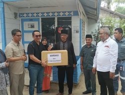 Belum Berproduksi, Perusahaan Tambang di Karimun Bedah Rumah Warga dan Bagikan 29 Paket Sembako