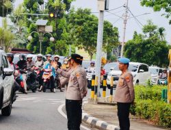 Polresta Tanjungpinang Gelar Pengaturan Lalu Lintas di Jam Padat Pengendara